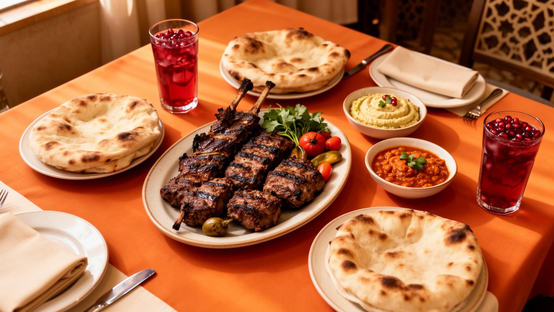 مائدة طعام شرقية فاخرة